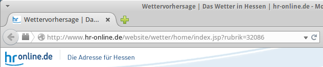Abb. Beispiel für eine Internet-Adresse (nach Korrektur)