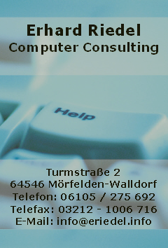 E-Mail: mail [at] eriedel [dot] info